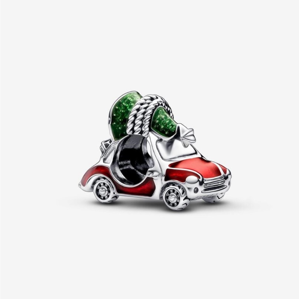 Brand New PANDORA Festive Car & Christmas Tree Charm